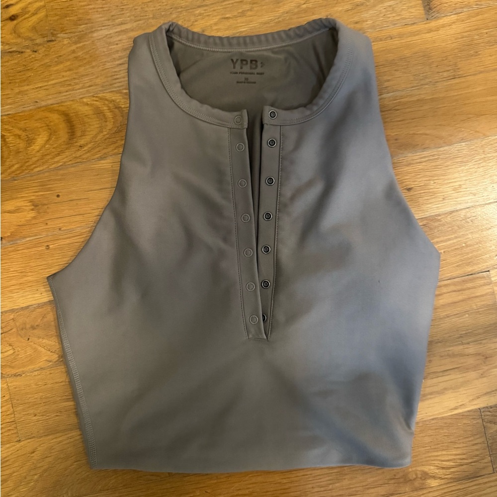 YPB Abercrombie padded workout top tank padded cropped xs